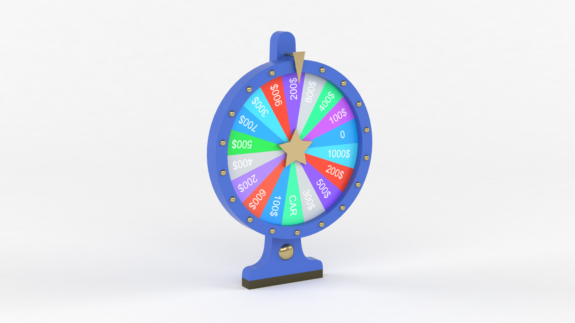 Wheel of Fortune 3D model_4