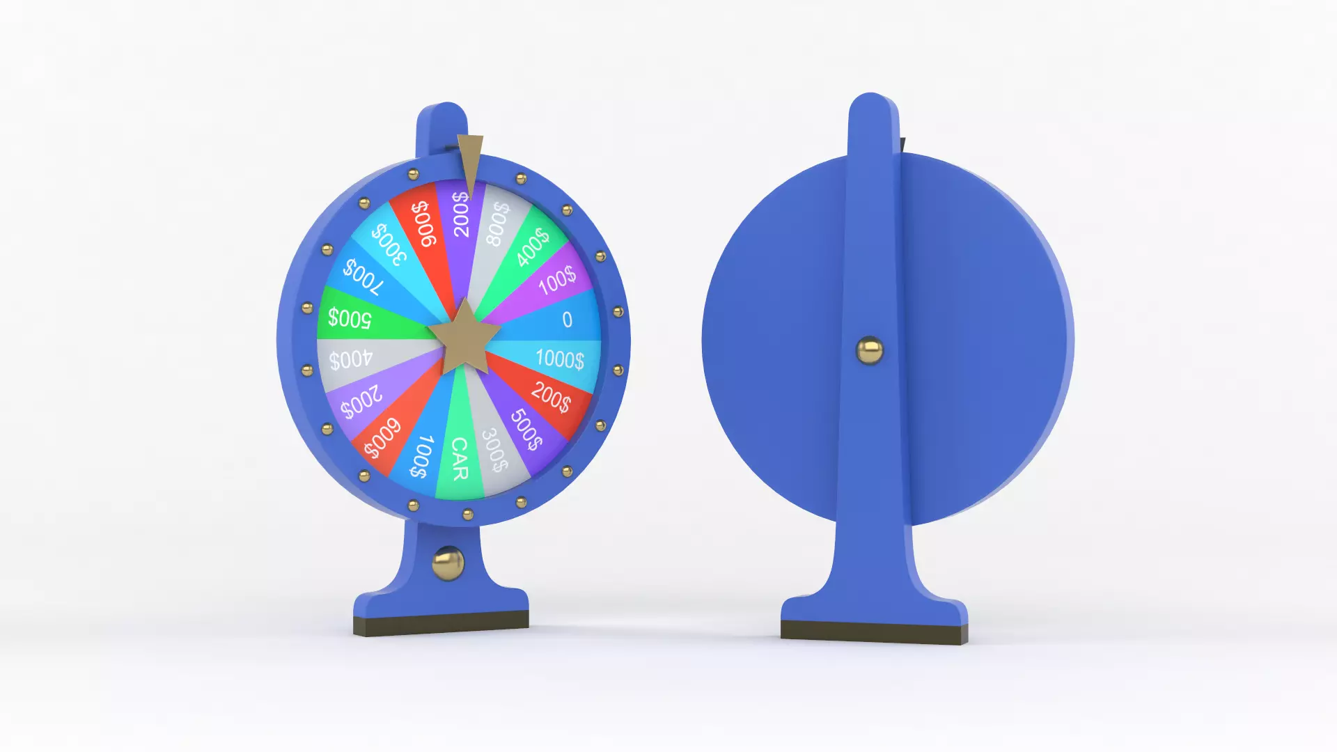 Wheel of Fortune 3D model_0