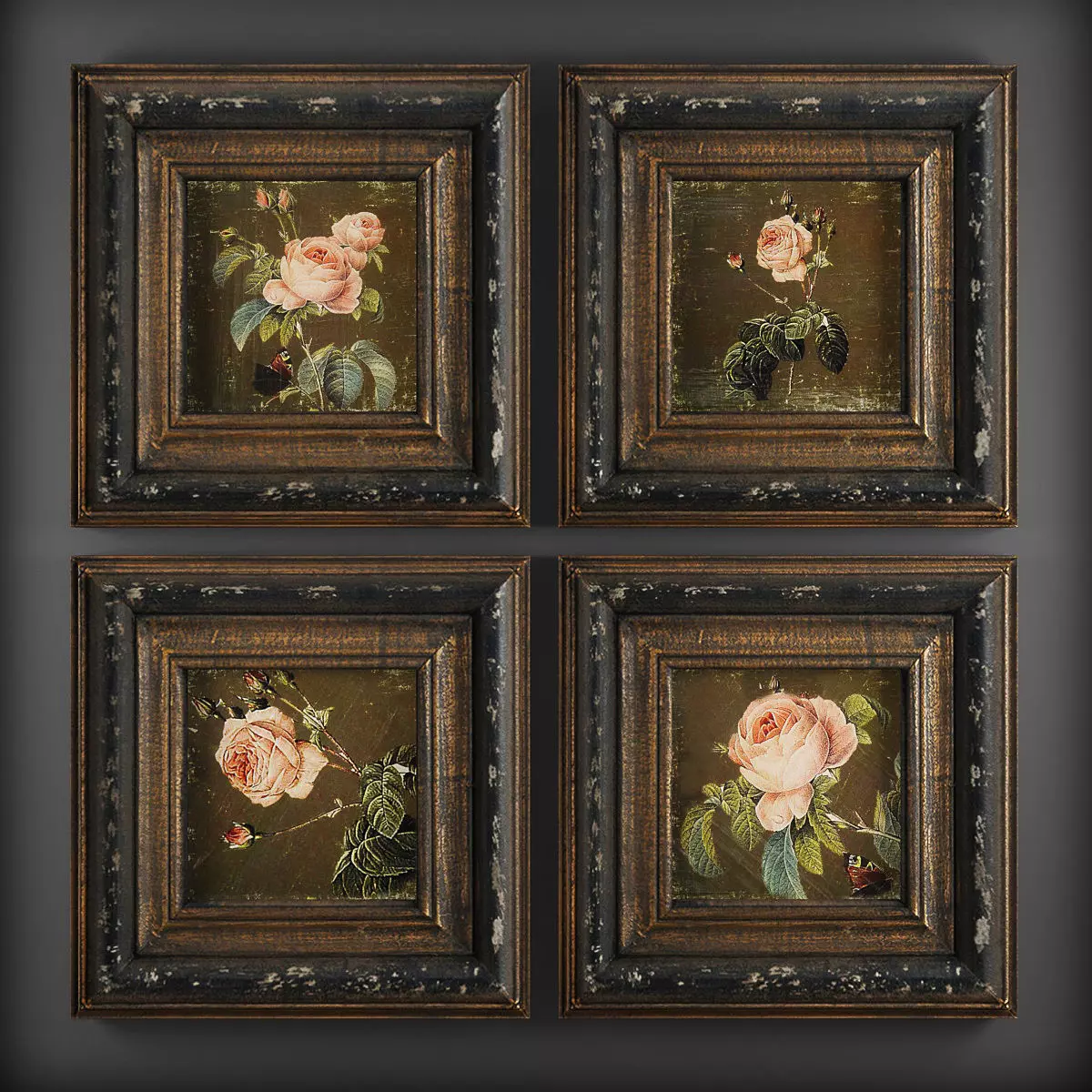 Picture Frames Low-poly 3D model_0