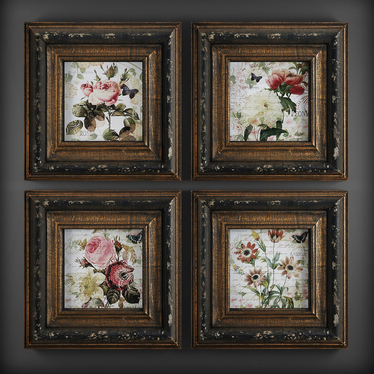 Picture Frames Low-poly 3D model_1