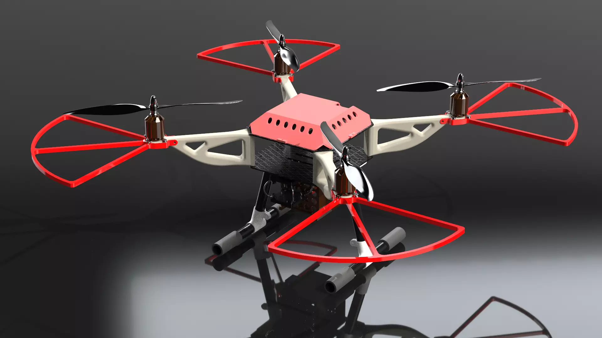 Quad Copter - UAV 3D print model_0