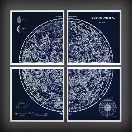 Picture Frames Low-poly 3D model