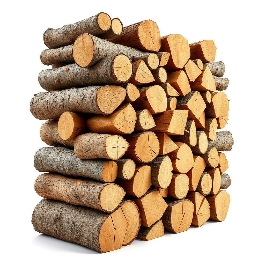 Stacked Wooden Logs Model Pack Low-poly 3D model_2