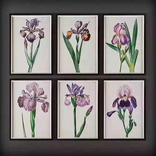 Picture Frames Low-poly 3D model