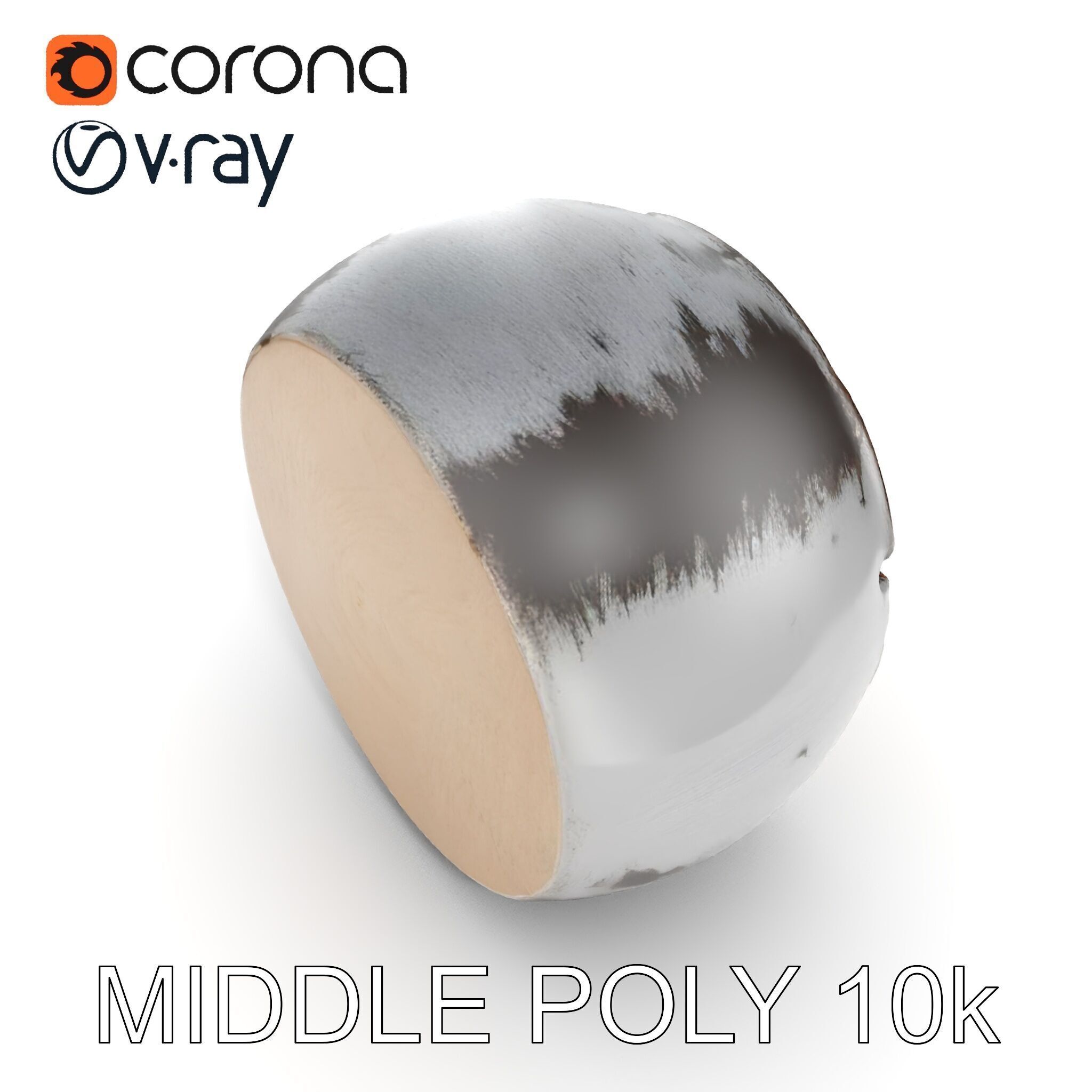 Pipe Crosssection Model Pack with Materials Low-poly 3D model_19