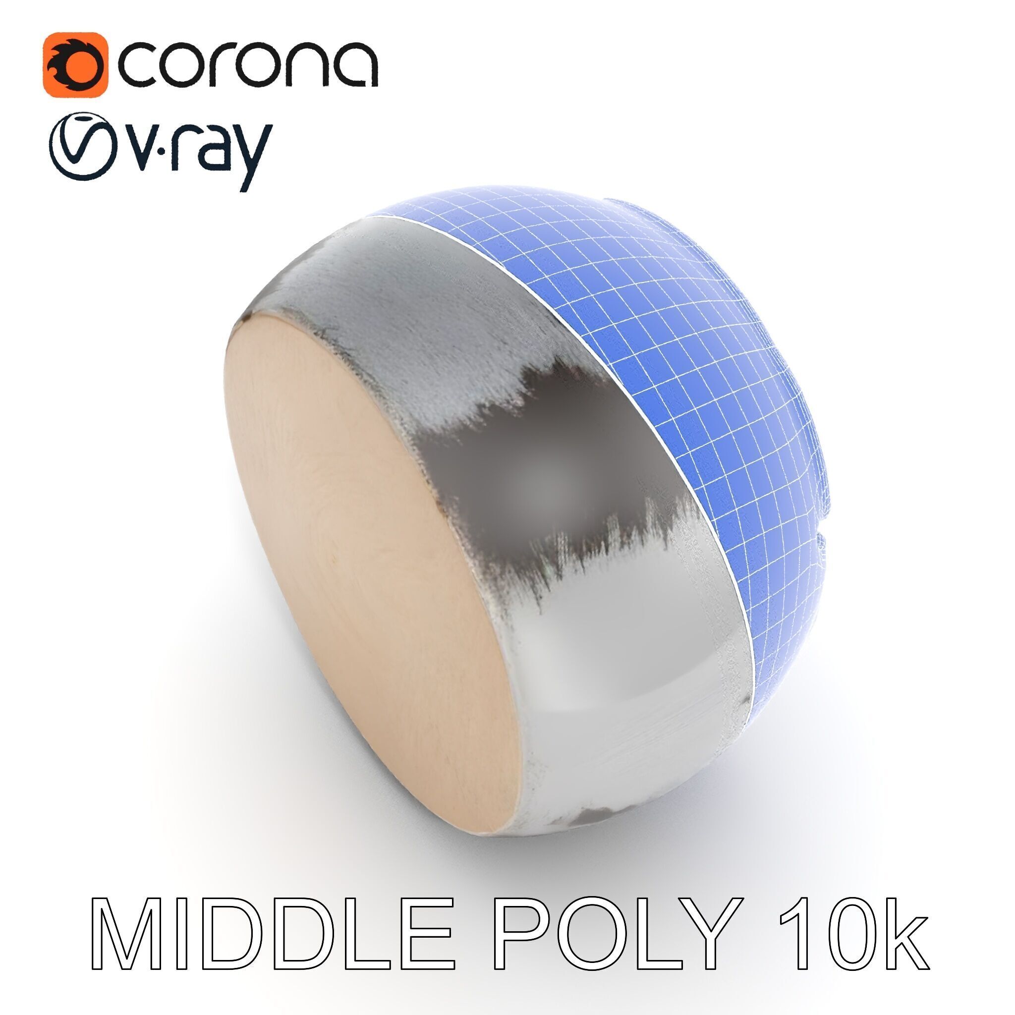 Pipe Crosssection Model Pack with Materials Low-poly 3D model_28