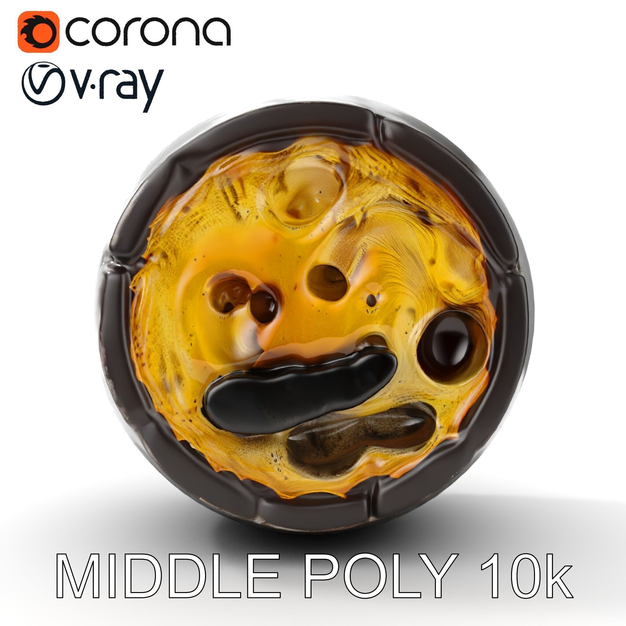 Pipe Crosssection Model Pack with Materials Low-poly 3D model_16