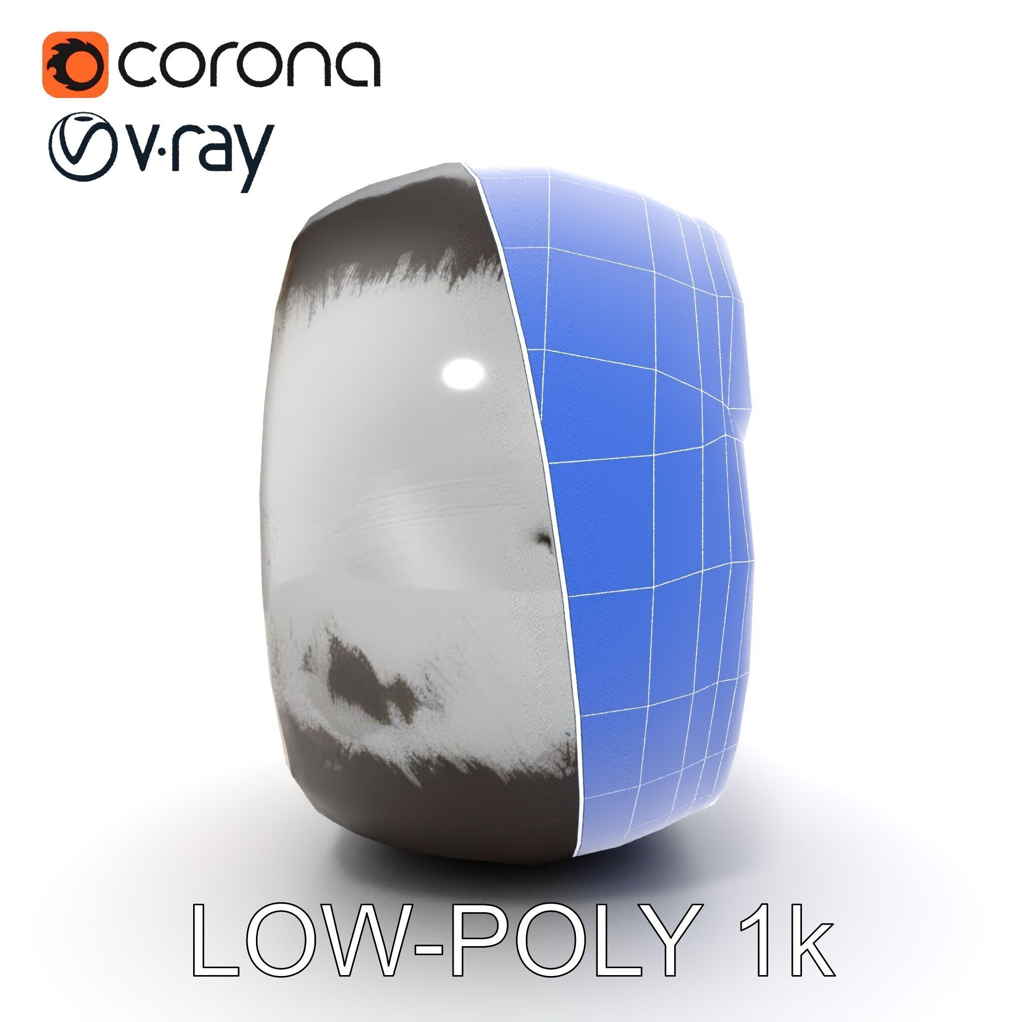 Pipe Crosssection Model Pack with Materials Low-poly 3D model_26