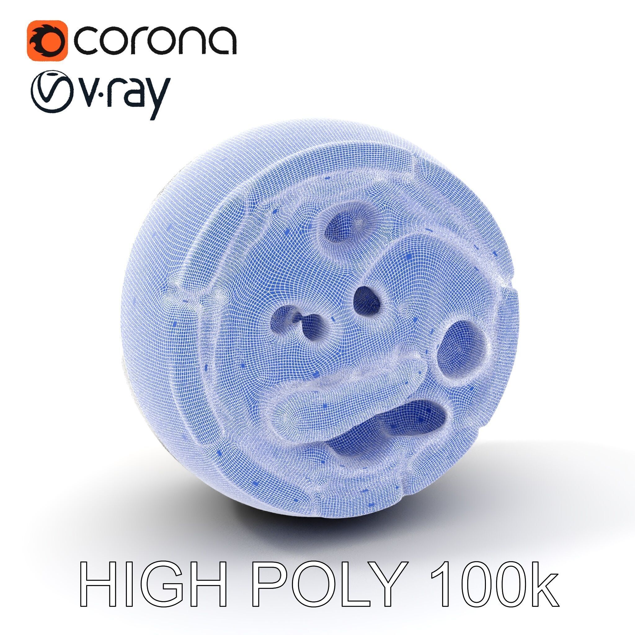 Pipe Crosssection Model Pack with Materials Low-poly 3D model_4