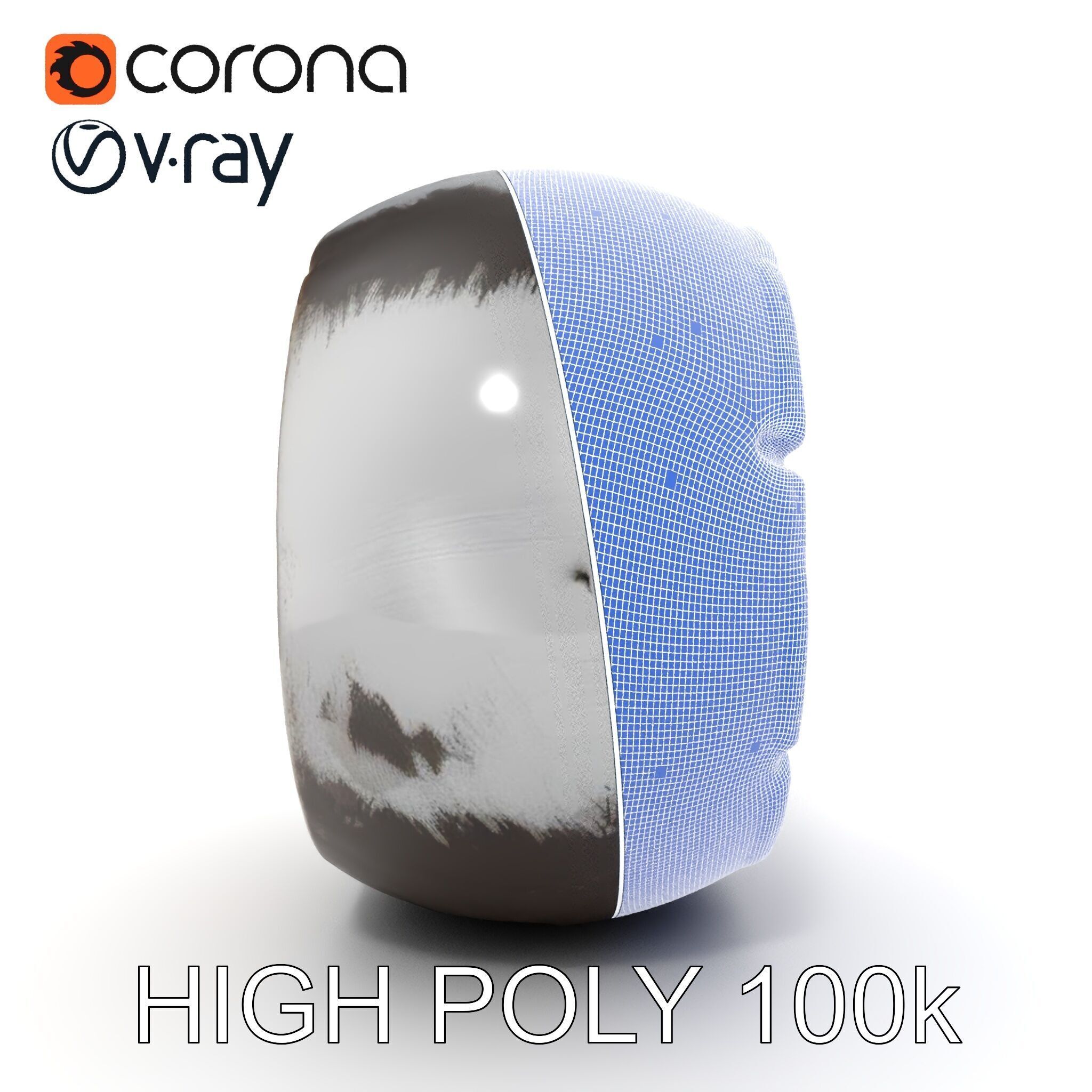 Pipe Crosssection Model Pack with Materials Low-poly 3D model_35