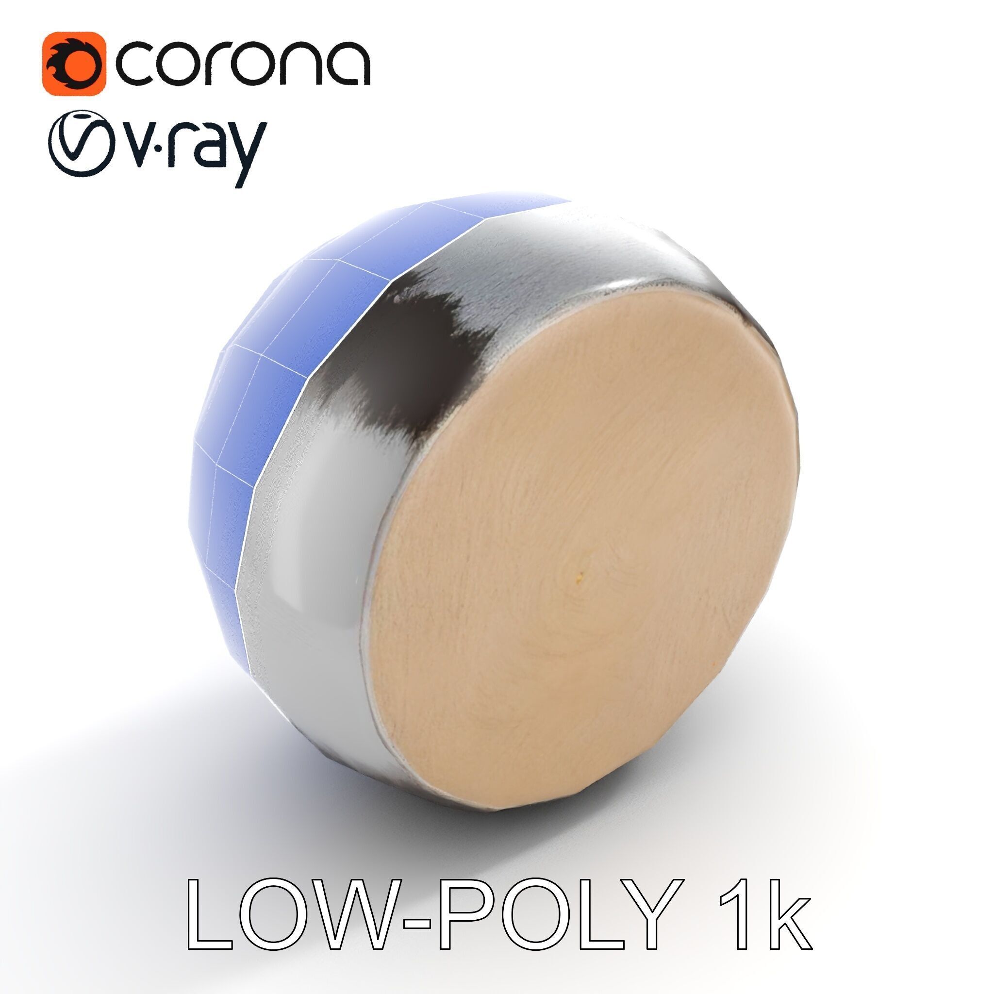 Pipe Crosssection Model Pack with Materials Low-poly 3D model_29