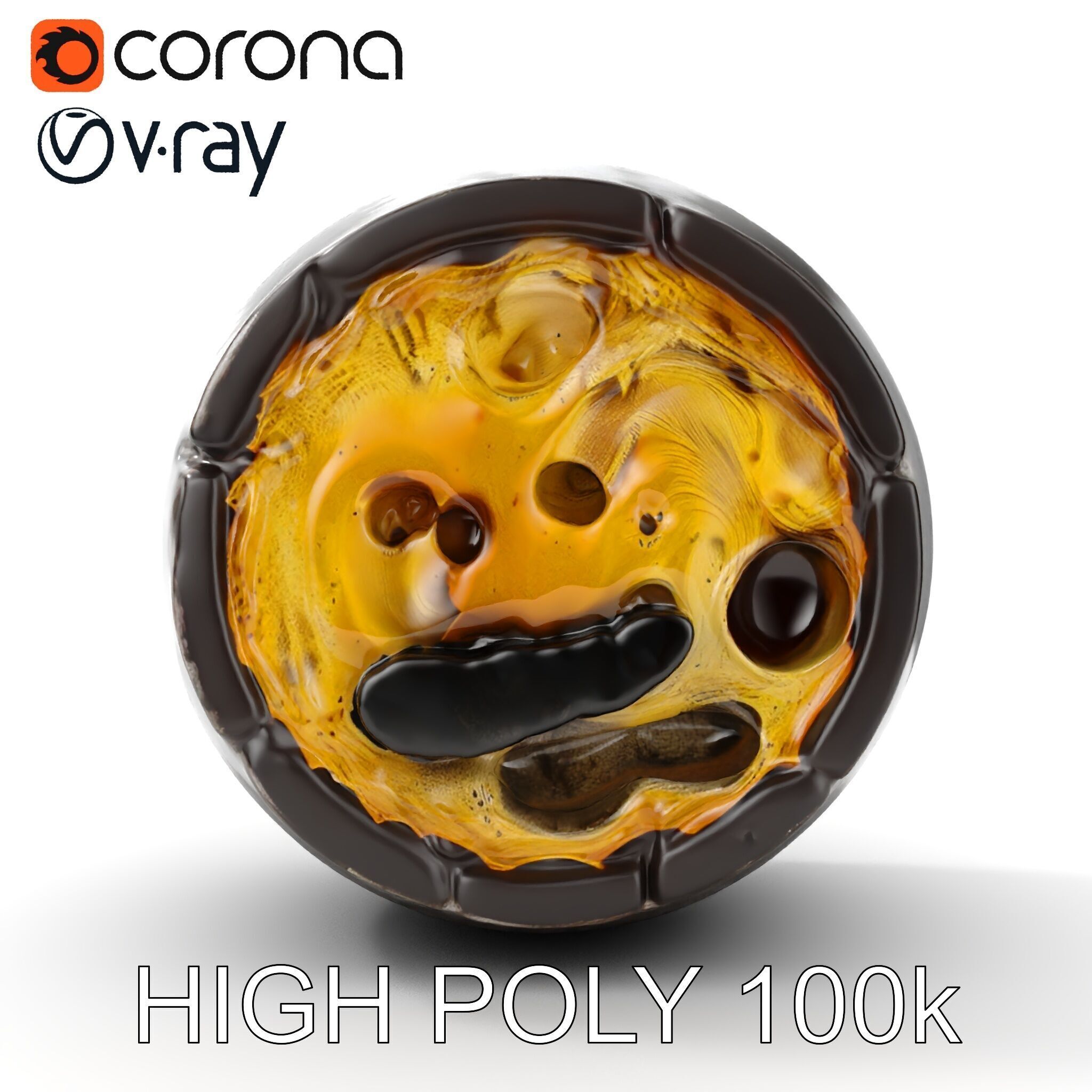 Pipe Crosssection Model Pack with Materials Low-poly 3D model_27