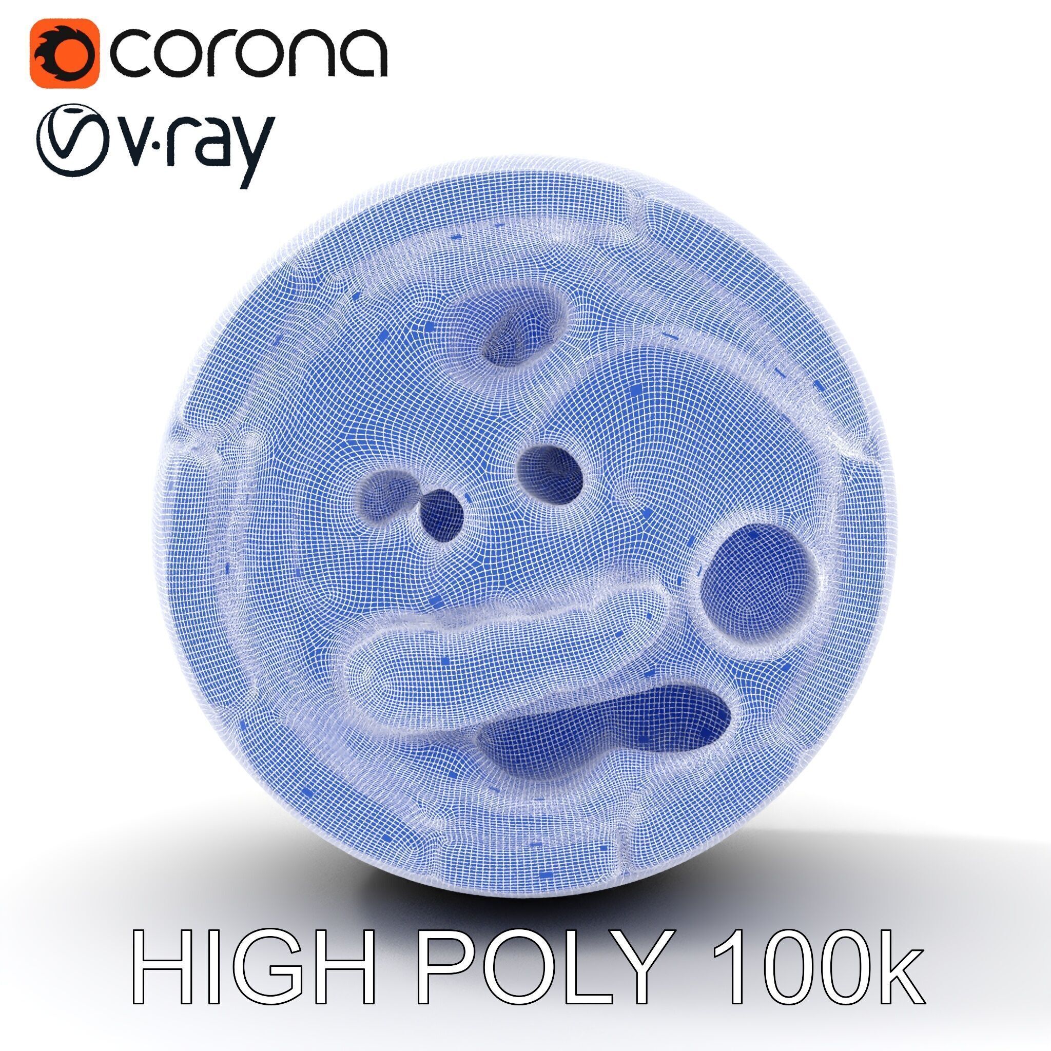 Pipe Crosssection Model Pack with Materials Low-poly 3D model_30