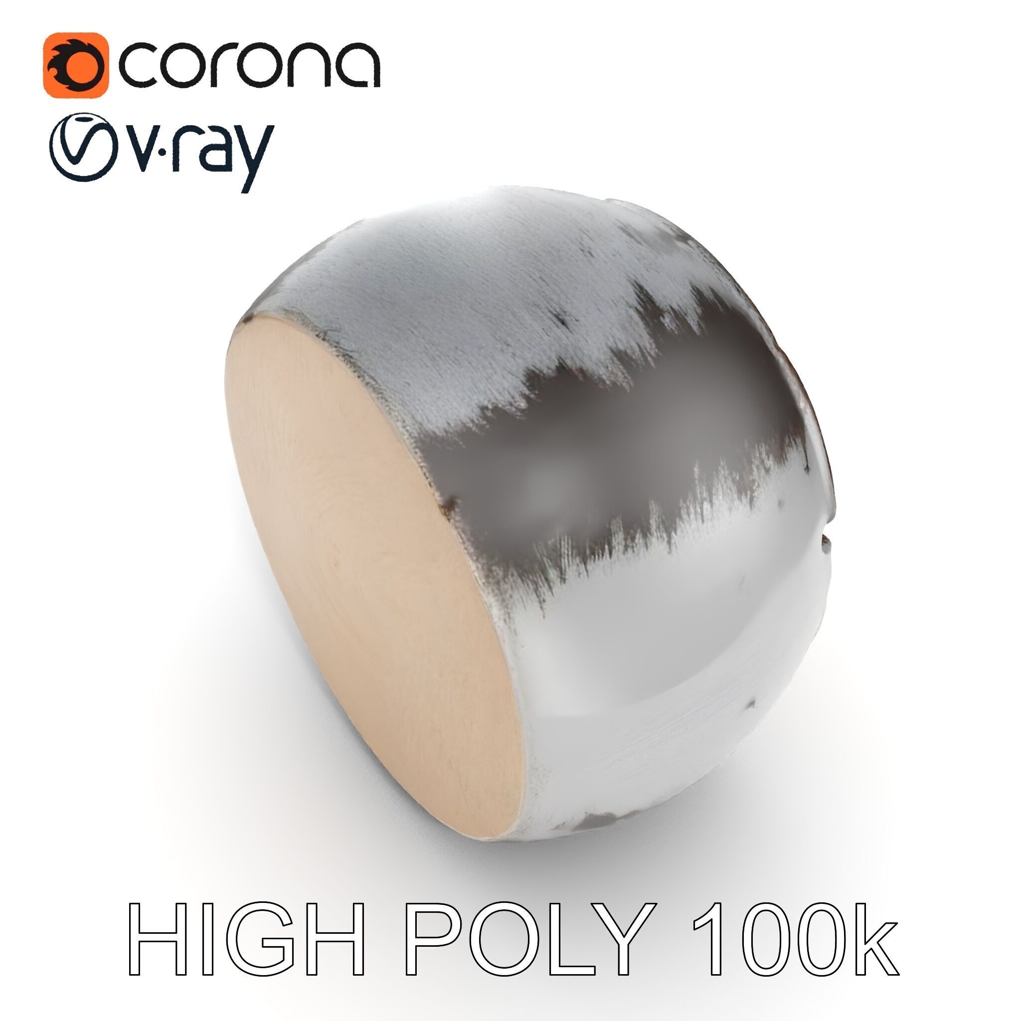 Pipe Crosssection Model Pack with Materials Low-poly 3D model_15