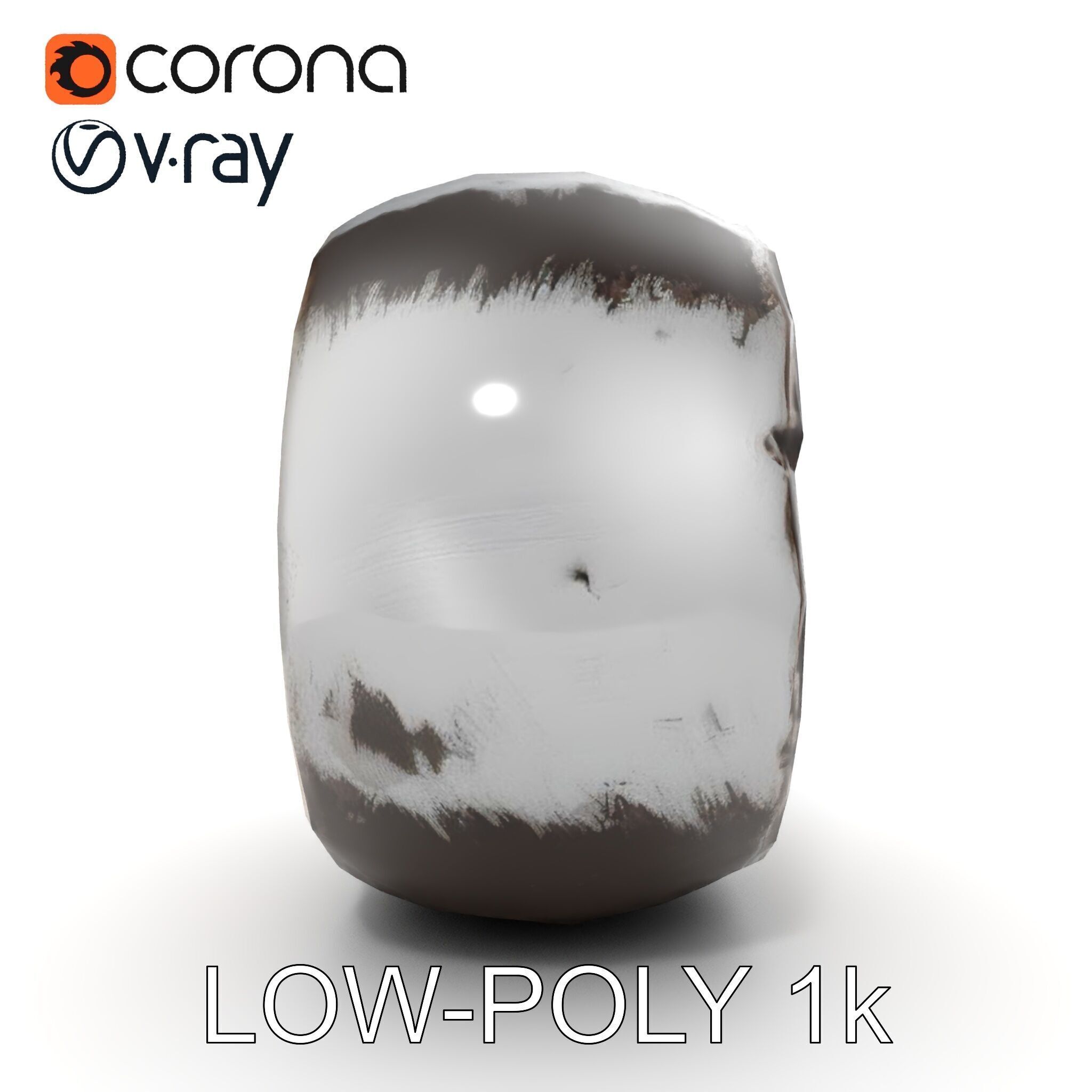 Pipe Crosssection Model Pack with Materials Low-poly 3D model_11