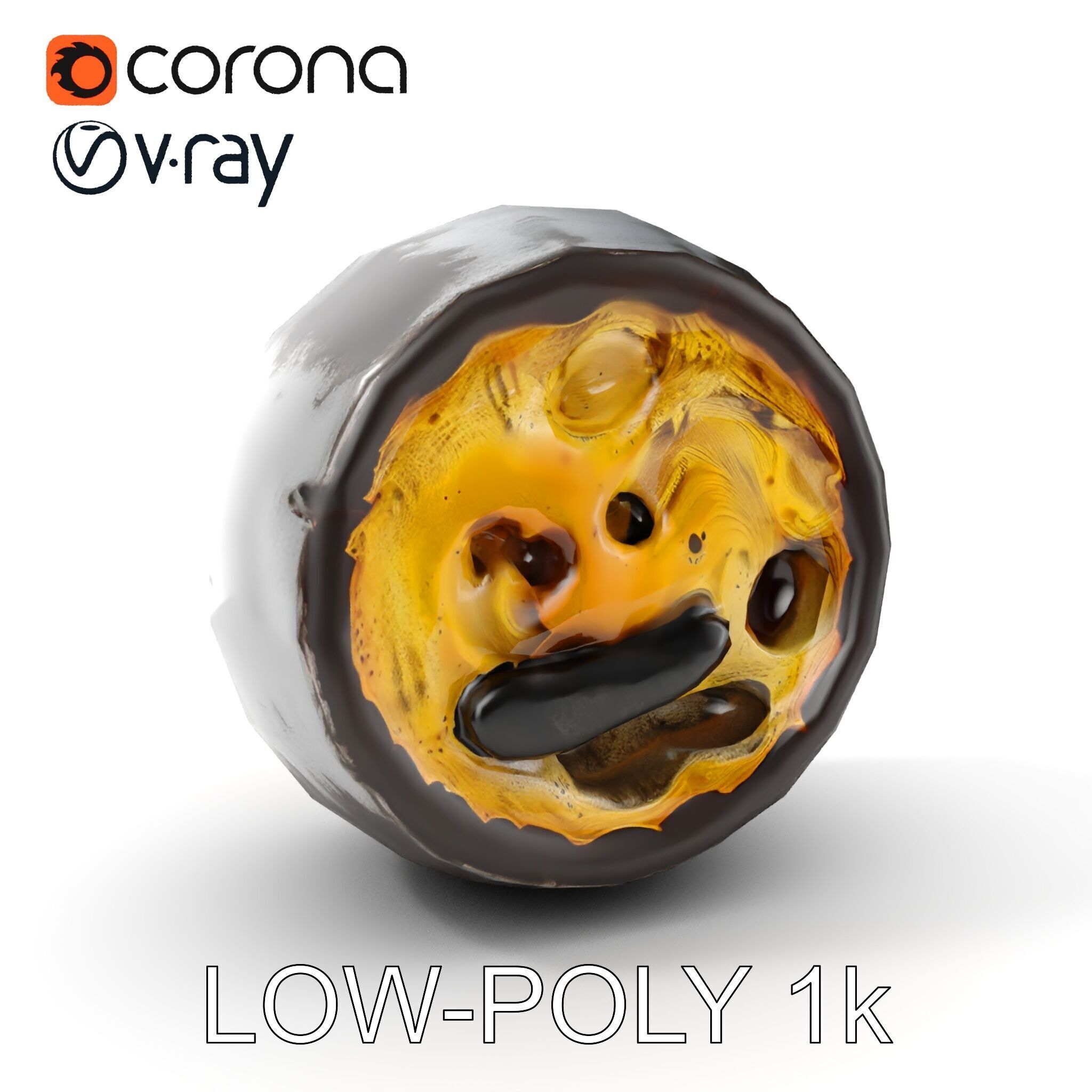 Pipe Crosssection Model Pack with Materials Low-poly 3D model_7