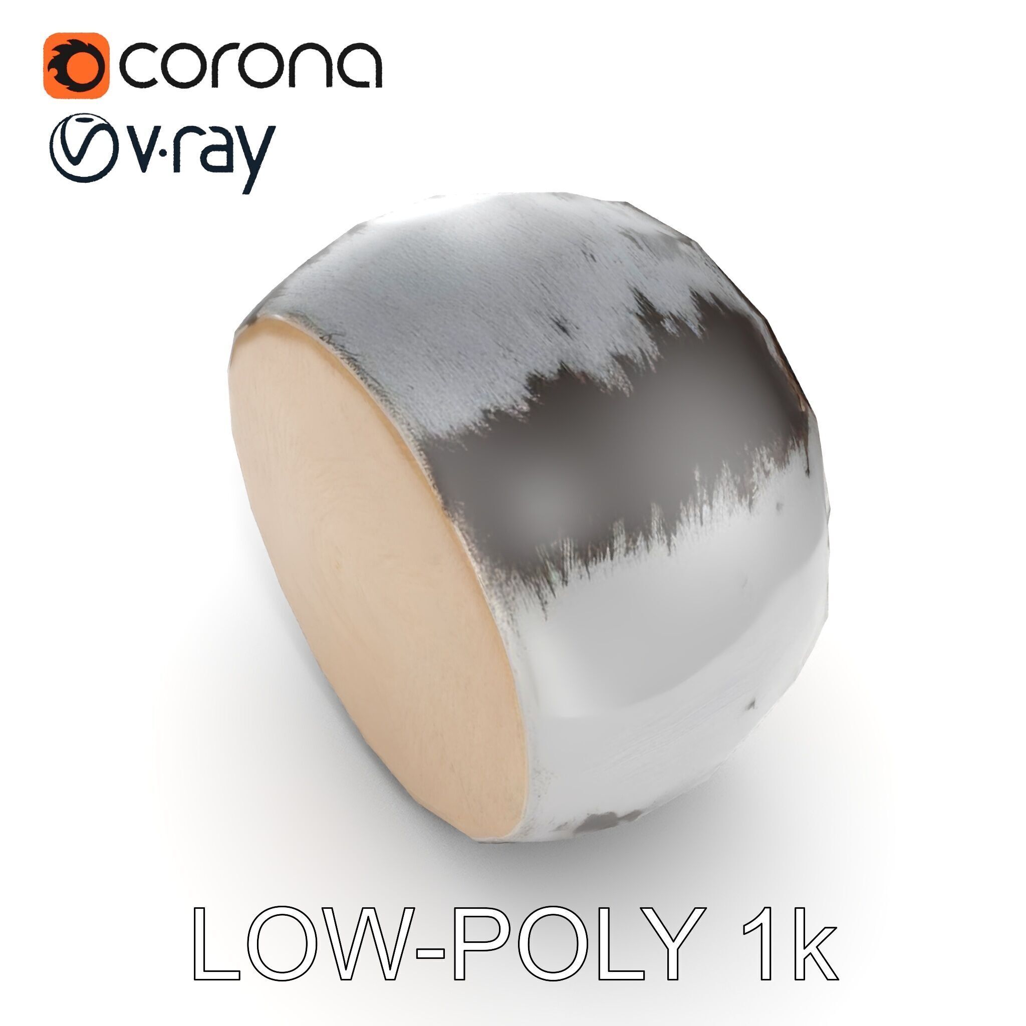 Pipe Crosssection Model Pack with Materials Low-poly 3D model_9