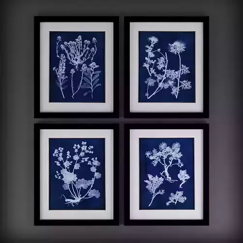 Picture Frames Low-poly 3D model