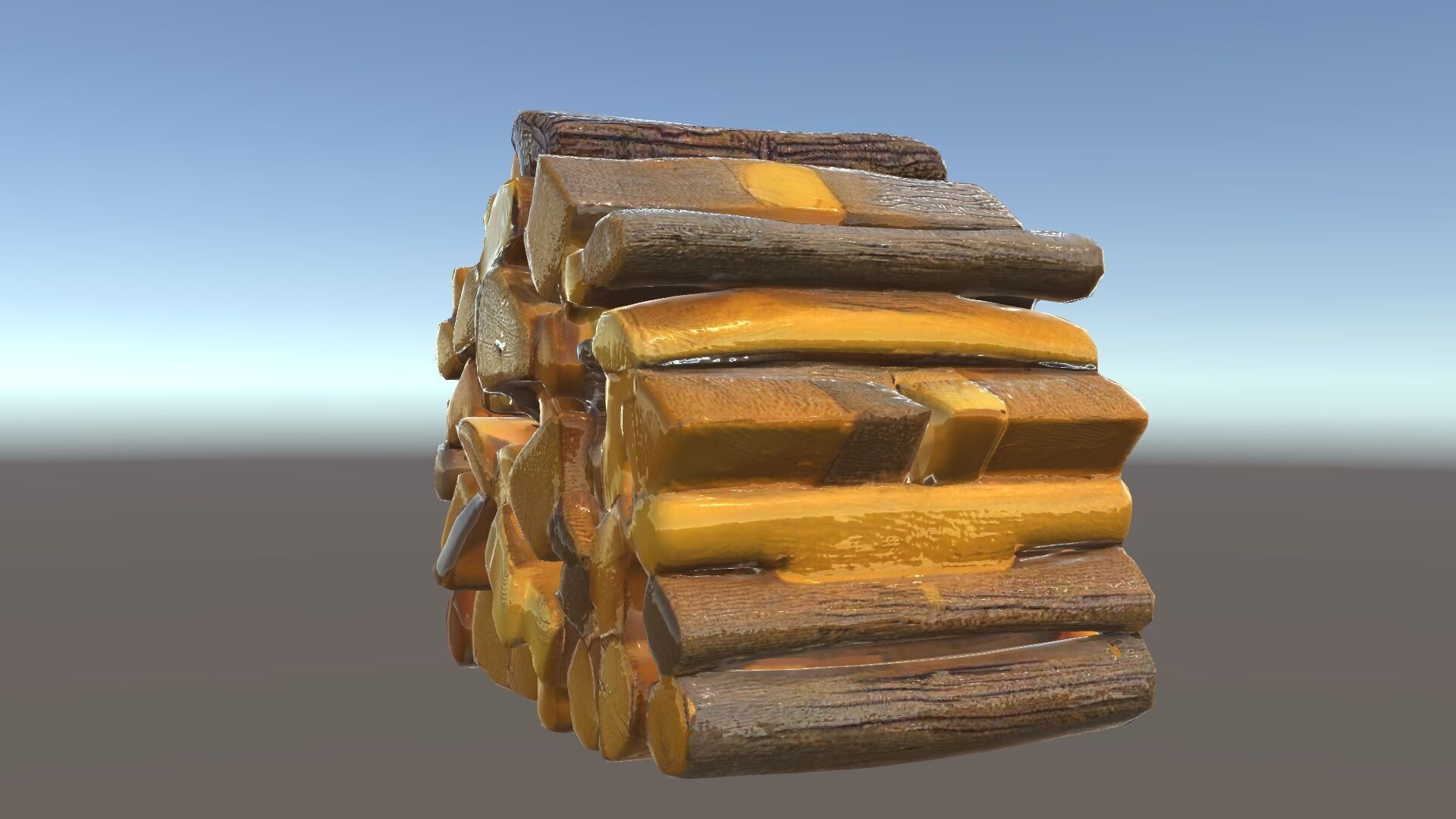 Stacked Firewood Model Pack  Realistic Wood Pile Low-poly 3D model_33