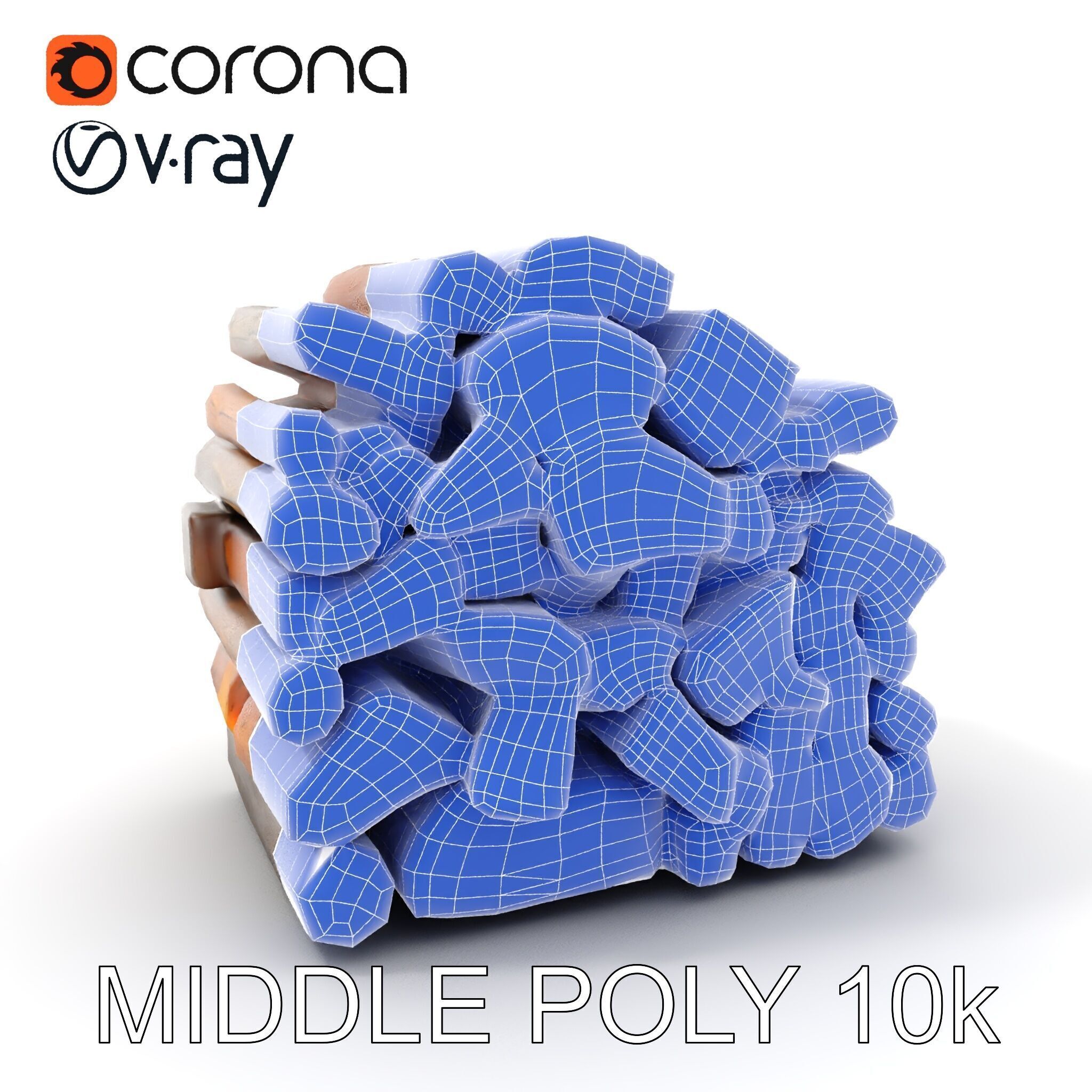 Stacked Firewood Model Pack  Realistic Wood Pile Low-poly 3D model_19