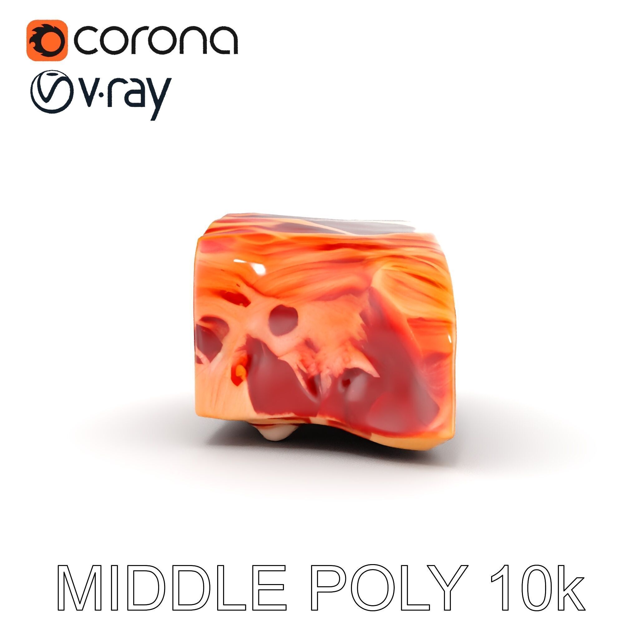 Realistic Steak D model pack Low-poly 3D model_25