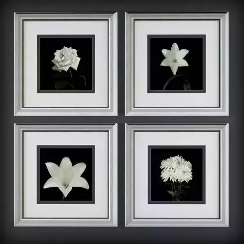 Picture Frames Low-poly 3D model