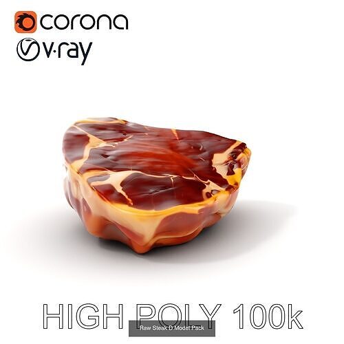 Ultimate 3D Meat Cuts Collection 3D Model Pack 5