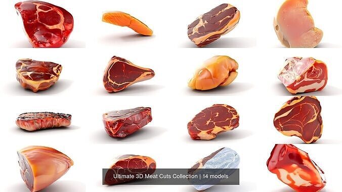 Ultimate 3D Meat Cuts Collection 