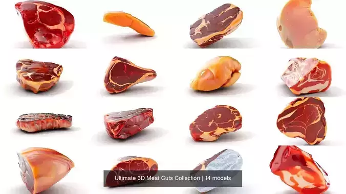 Ultimate 3D Meat Cuts Collection 