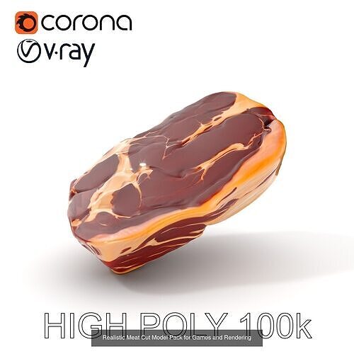 Ultimate 3D Meat Cuts Collection 3D Model Pack 3