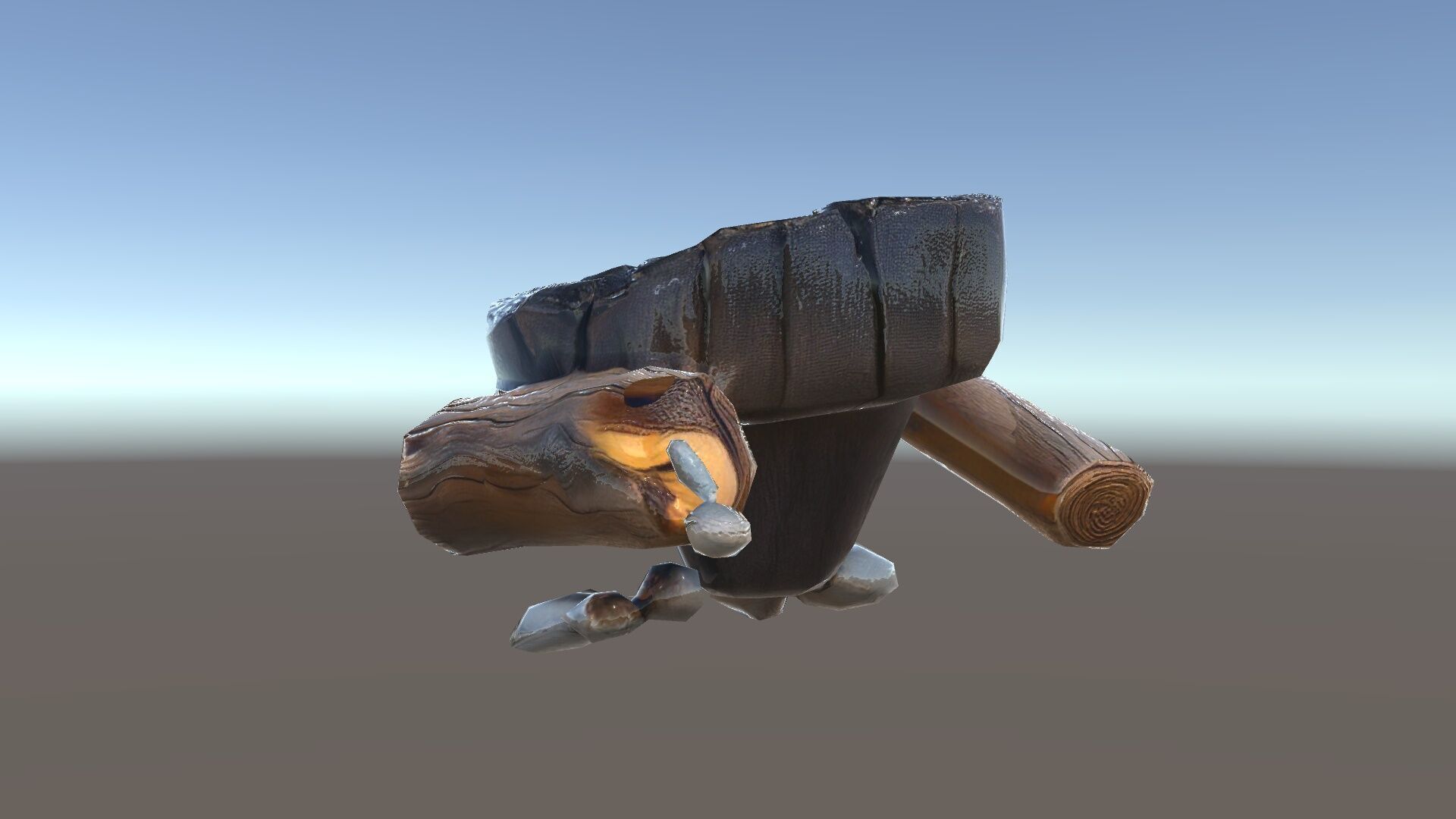 Campfire Setup Model Pack with Realistic Logs and Stones Low-poly 3D model_34