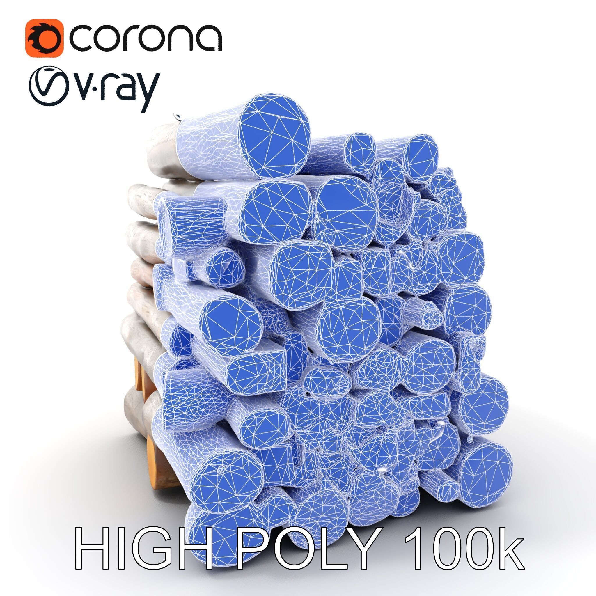 Realistic Firewood Logs Stack Model Pack for D Environments Texture_4