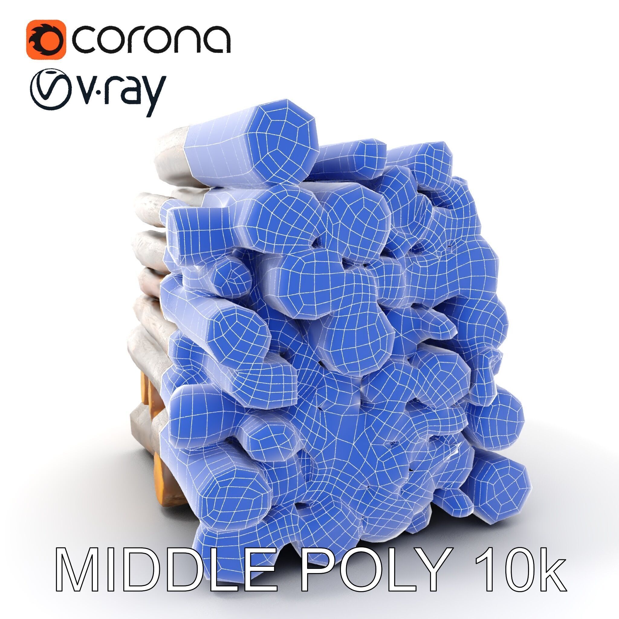 Realistic Firewood Logs Stack Model Pack for D Environments Texture_10