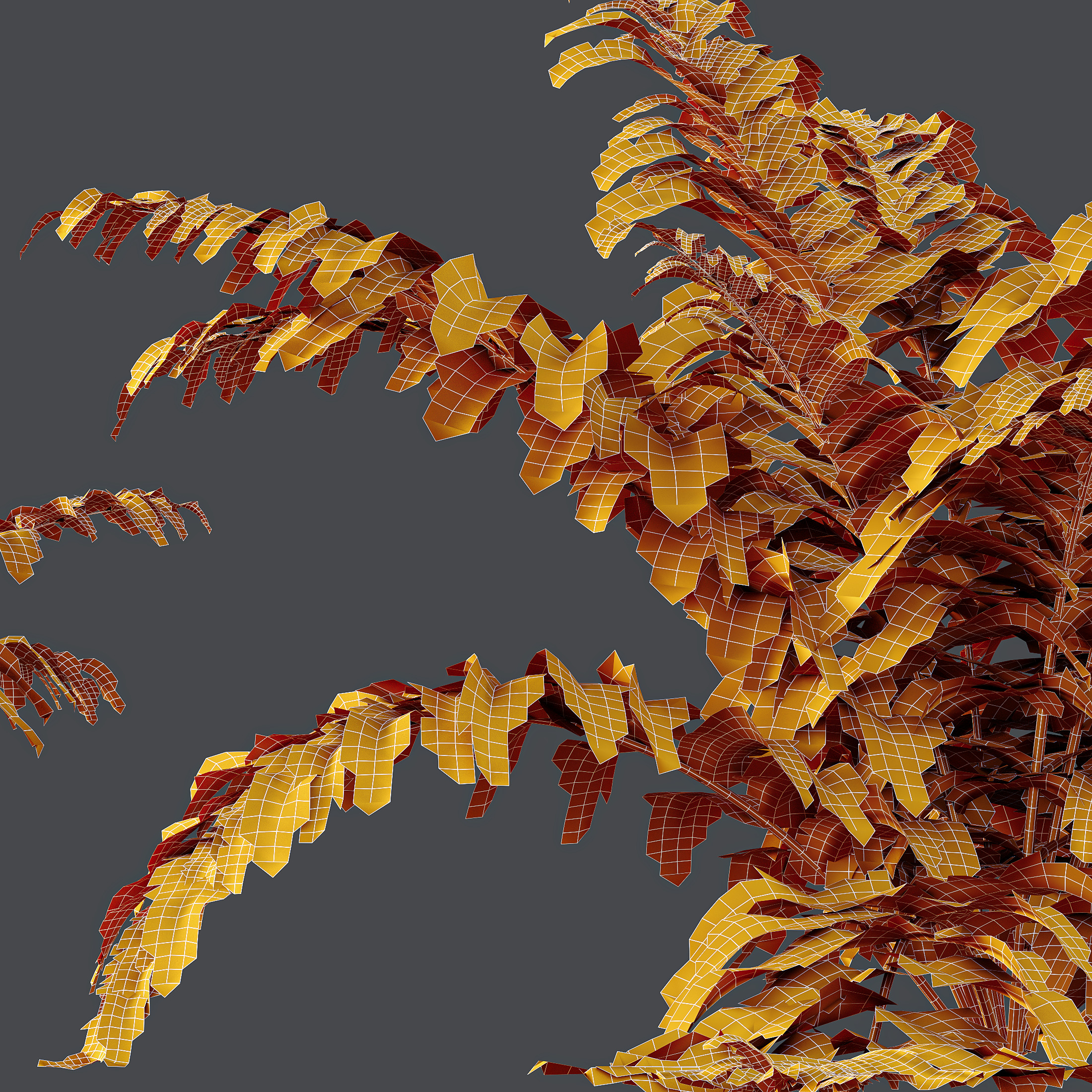 AV 10 Different colorful spring bushes 3D model_18