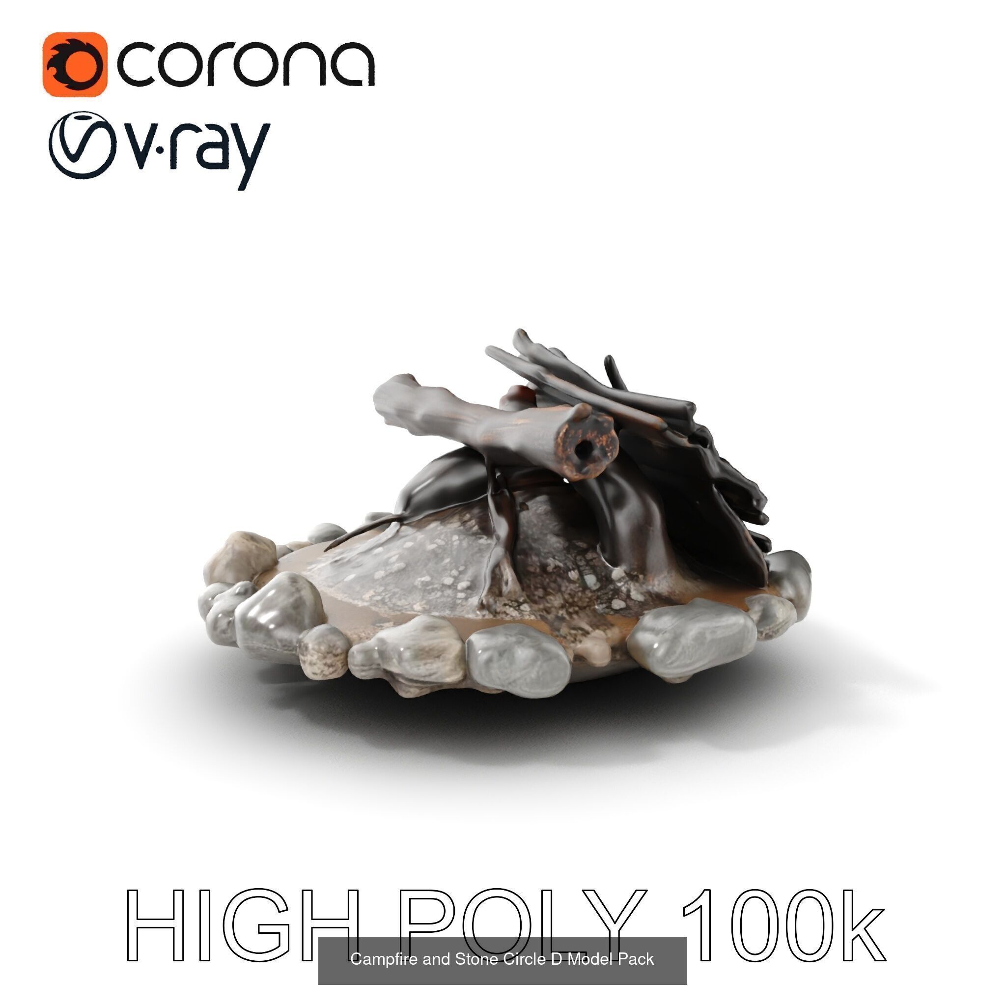 Abandoned Fire Pit Scenes 3D Model Collection_19