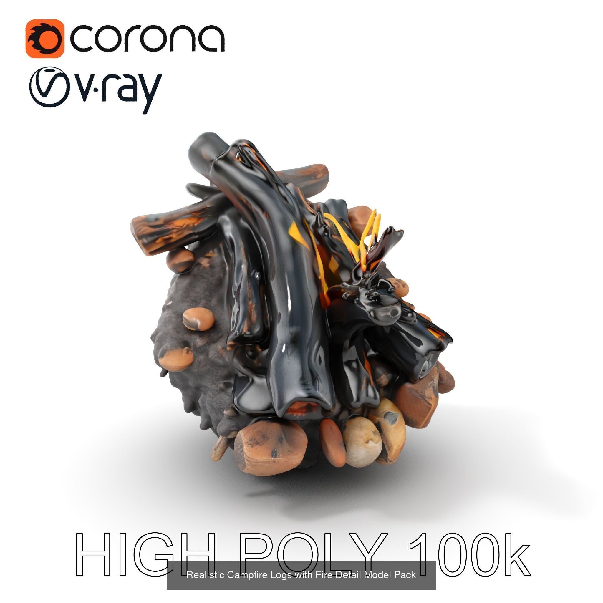 Abandoned Fire Pit Scenes 3D Model Collection_27