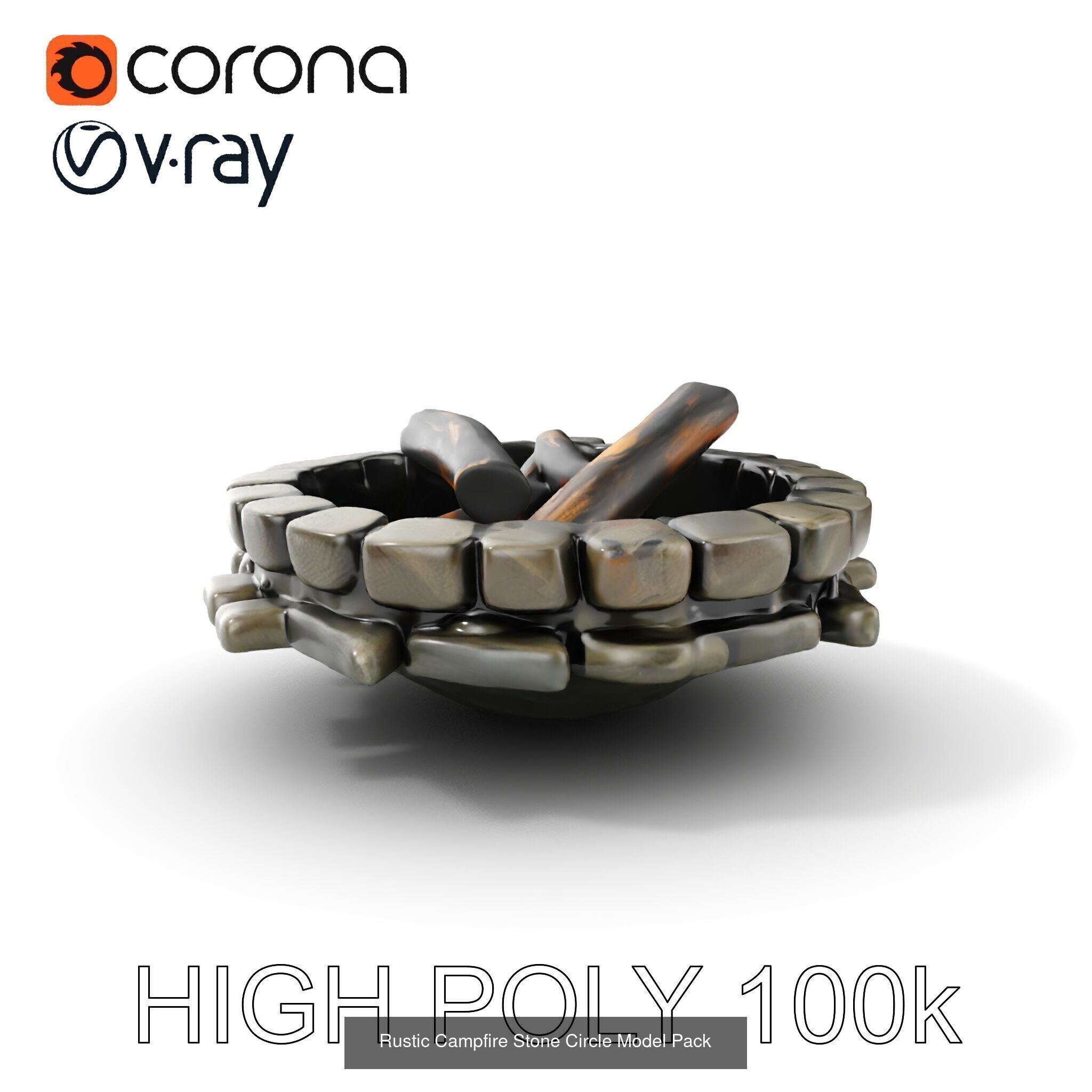 Abandoned Fire Pit Scenes 3D Model Collection_25