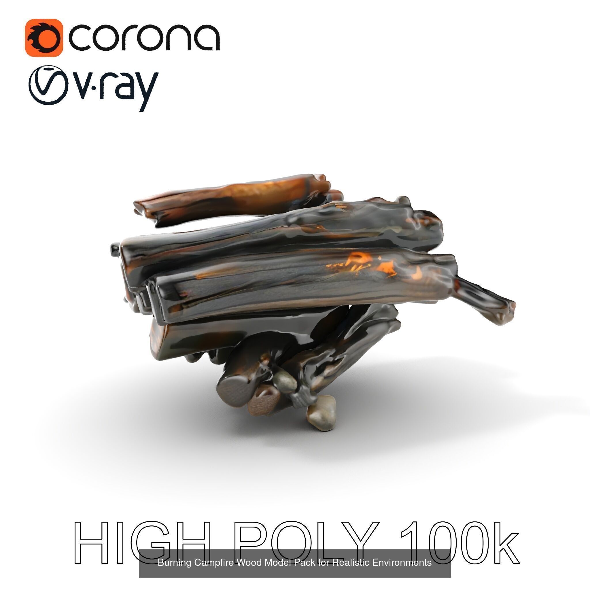 Abandoned Fire Pit Scenes 3D Model Collection_21