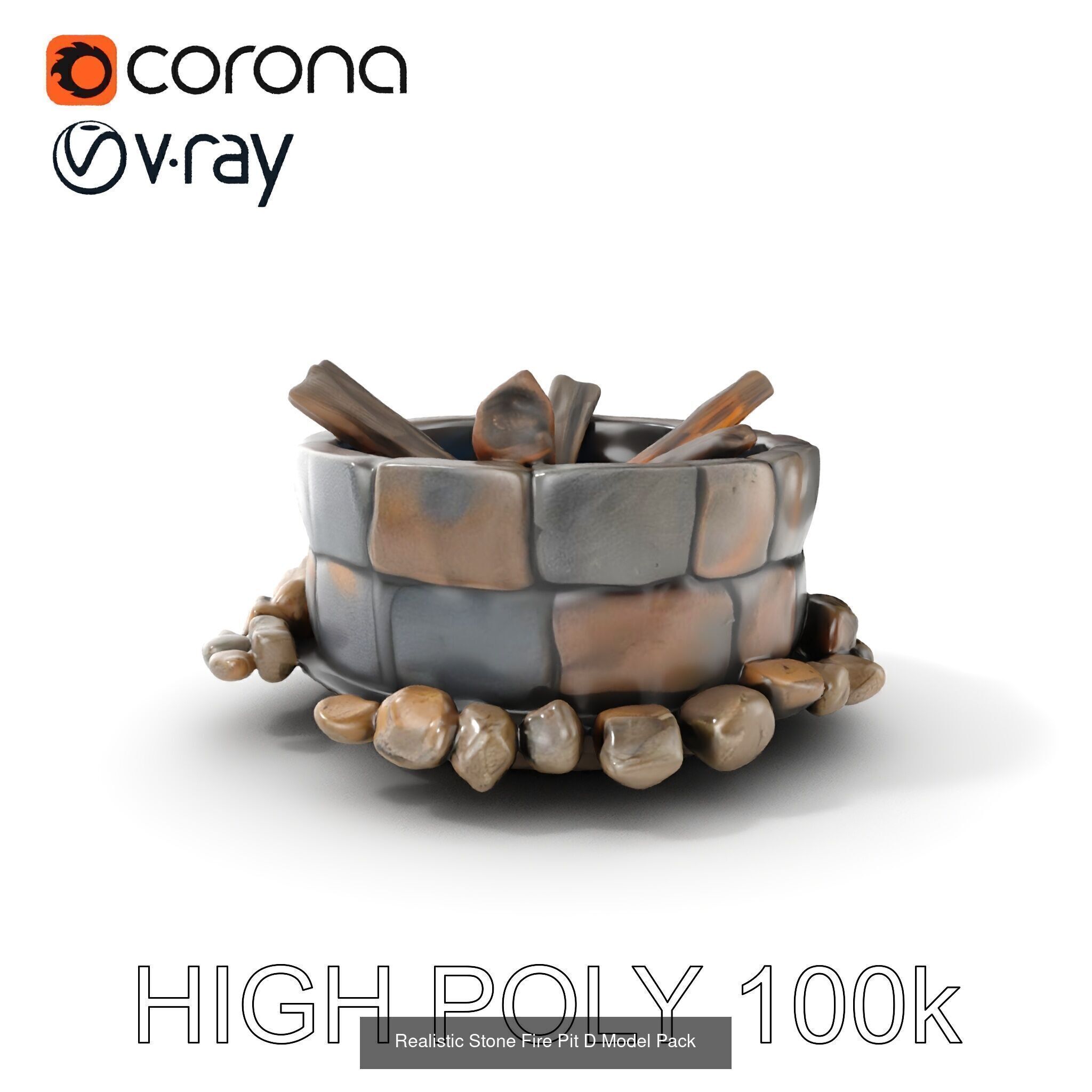 Abandoned Fire Pit Scenes 3D Model Collection_26