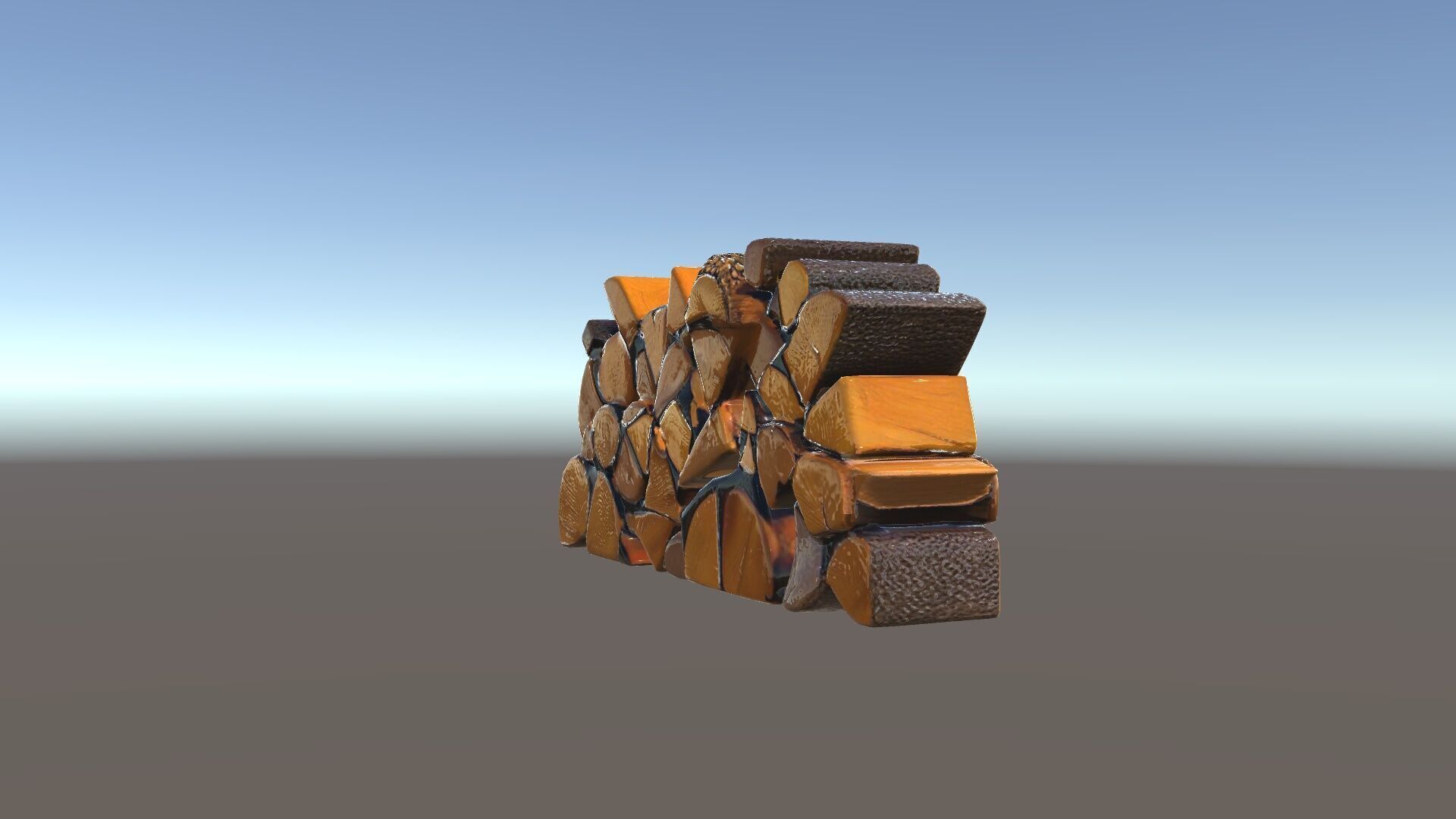 Firewood Stack D Model Pack with Versatile Detail Low-poly 3D model_33