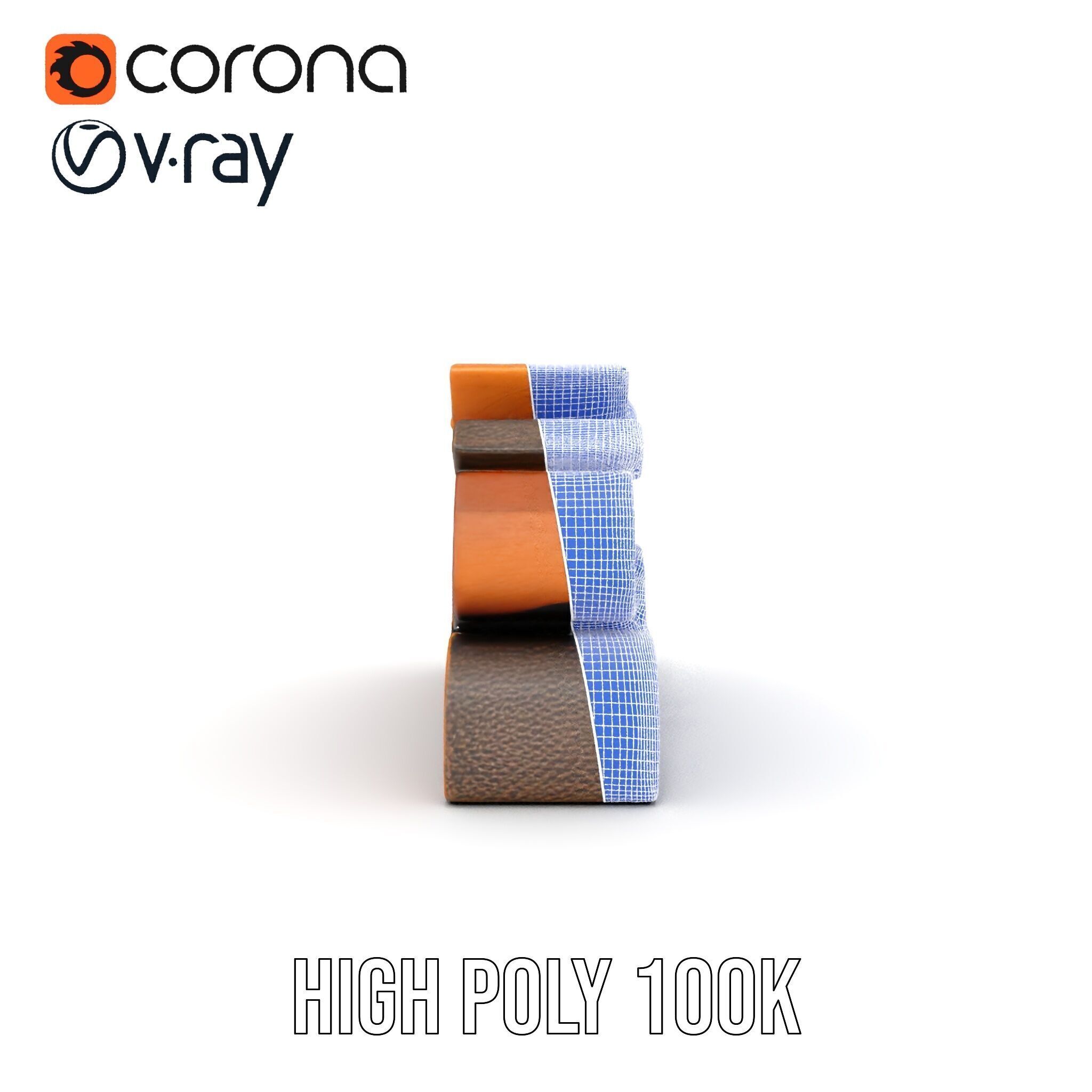 Firewood Stack D Model Pack with Versatile Detail Low-poly 3D model_35