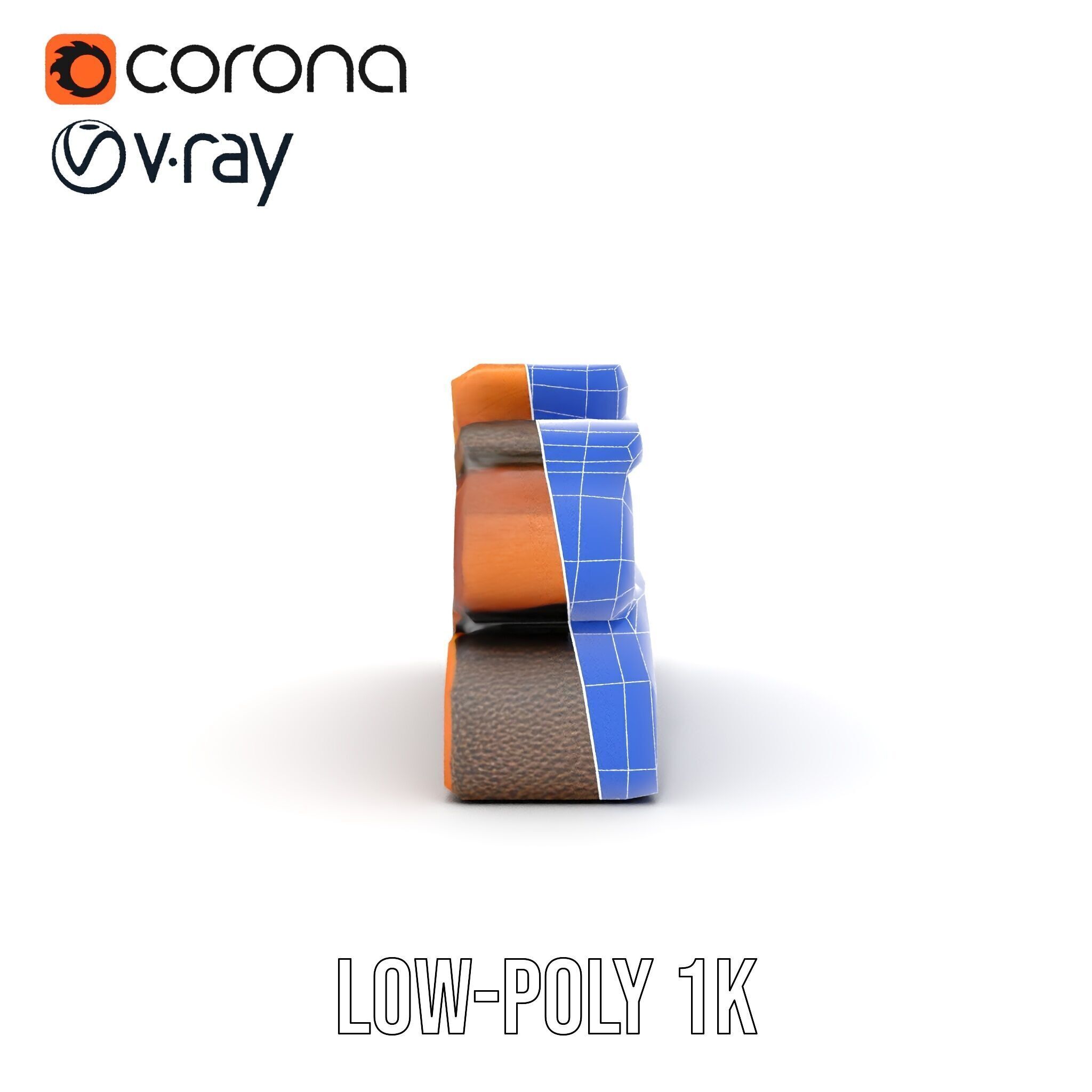 Firewood Stack D Model Pack with Versatile Detail Low-poly 3D model_31