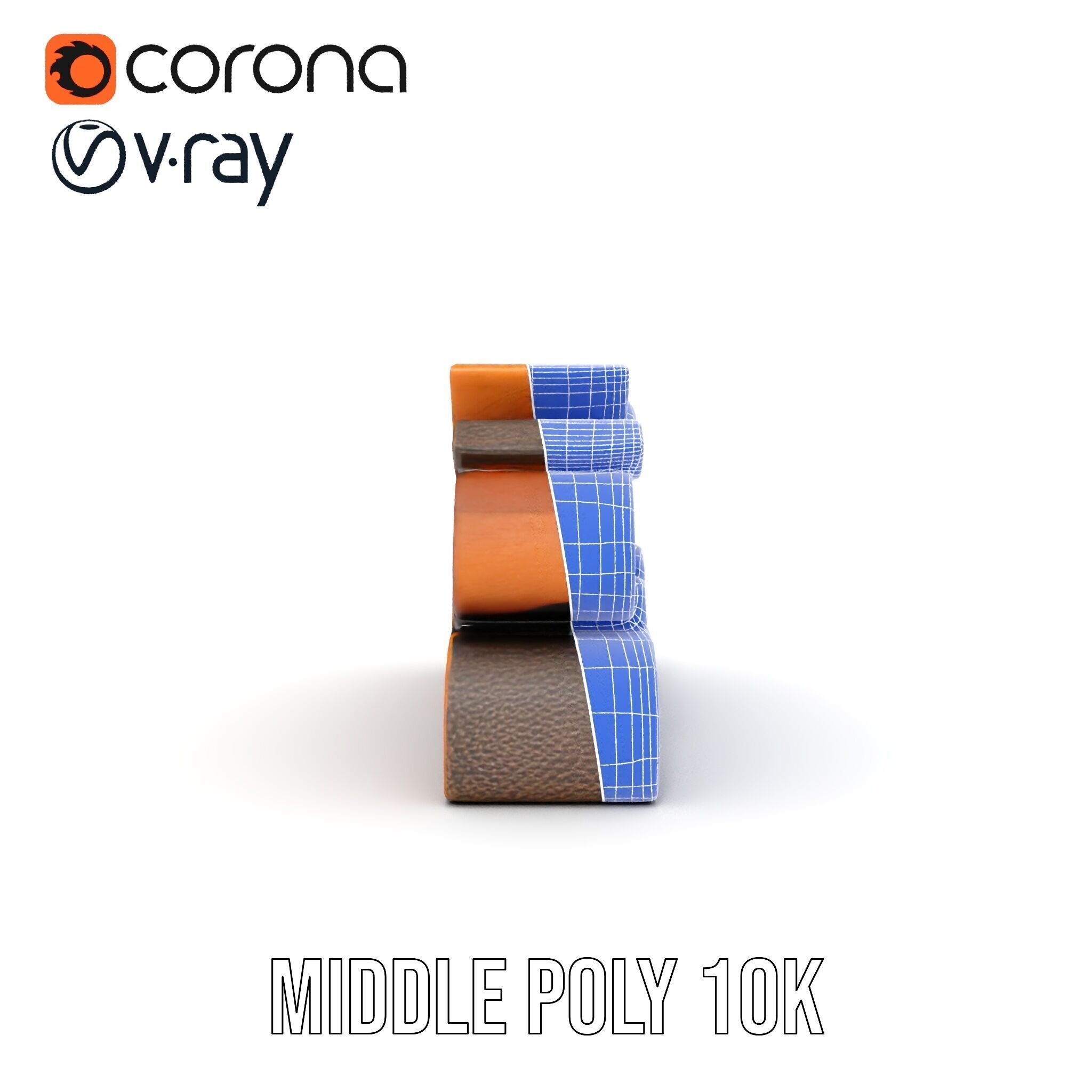 Firewood Stack D Model Pack with Versatile Detail Low-poly 3D model_25