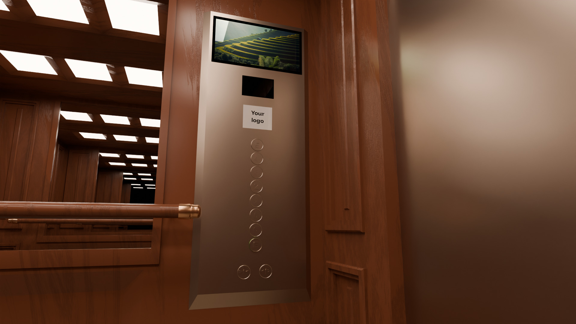 Elevator Low-poly 3D model_2