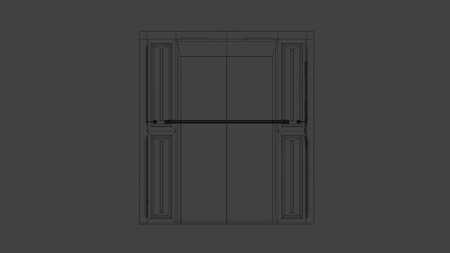 Elevator Low-poly 3D model_4