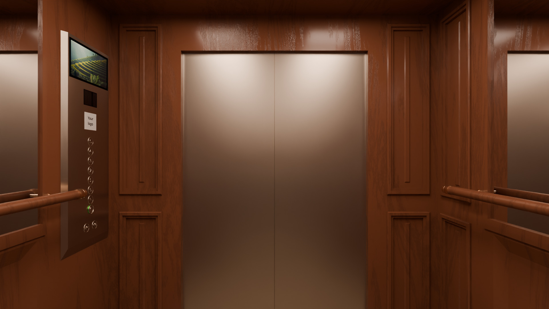 Elevator Low-poly 3D model_1