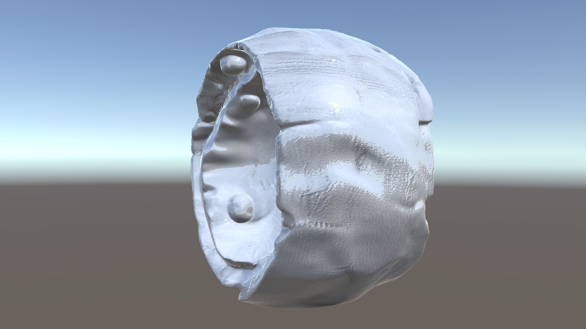 Cracked Stone Bowl Model Pack Low-poly 3D model_5