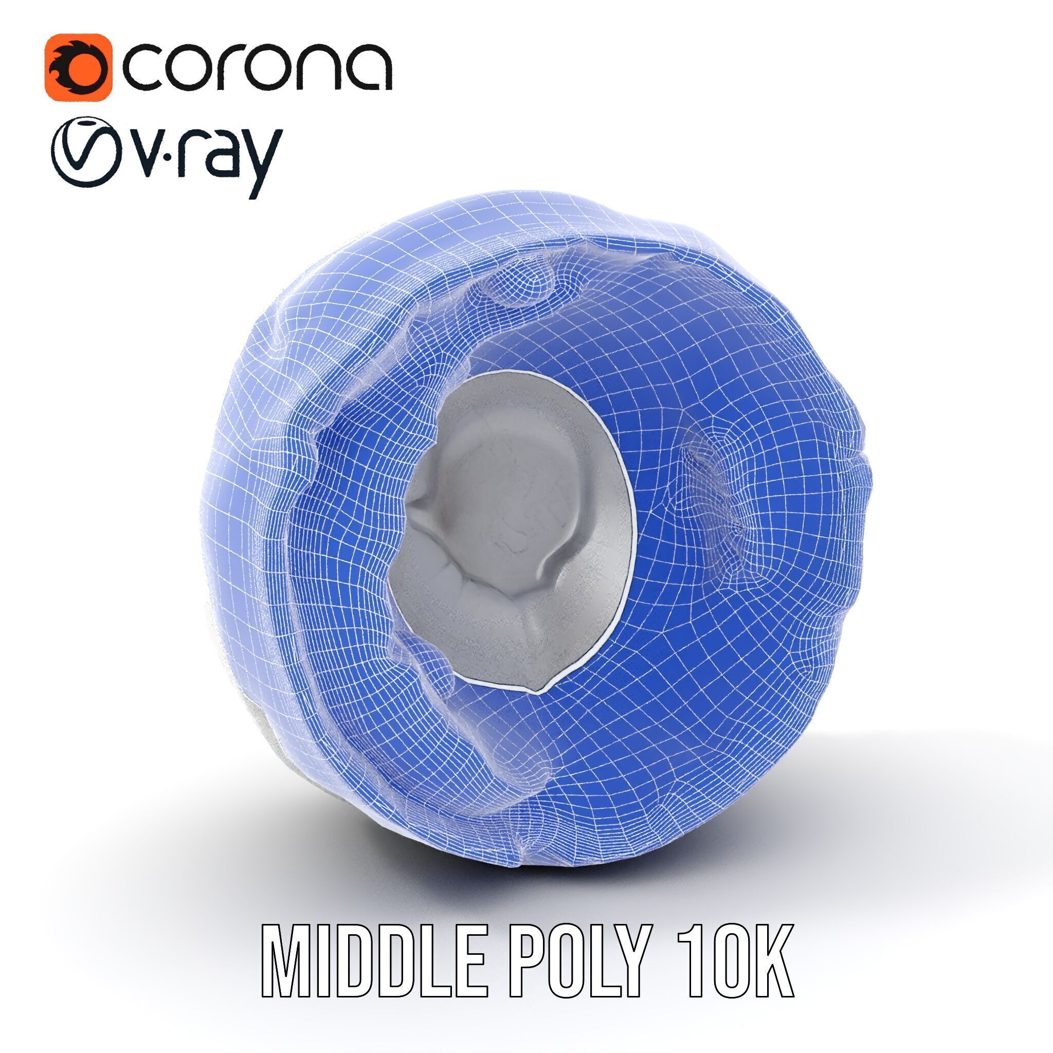 Cracked Stone Bowl Model Pack Low-poly 3D model_8