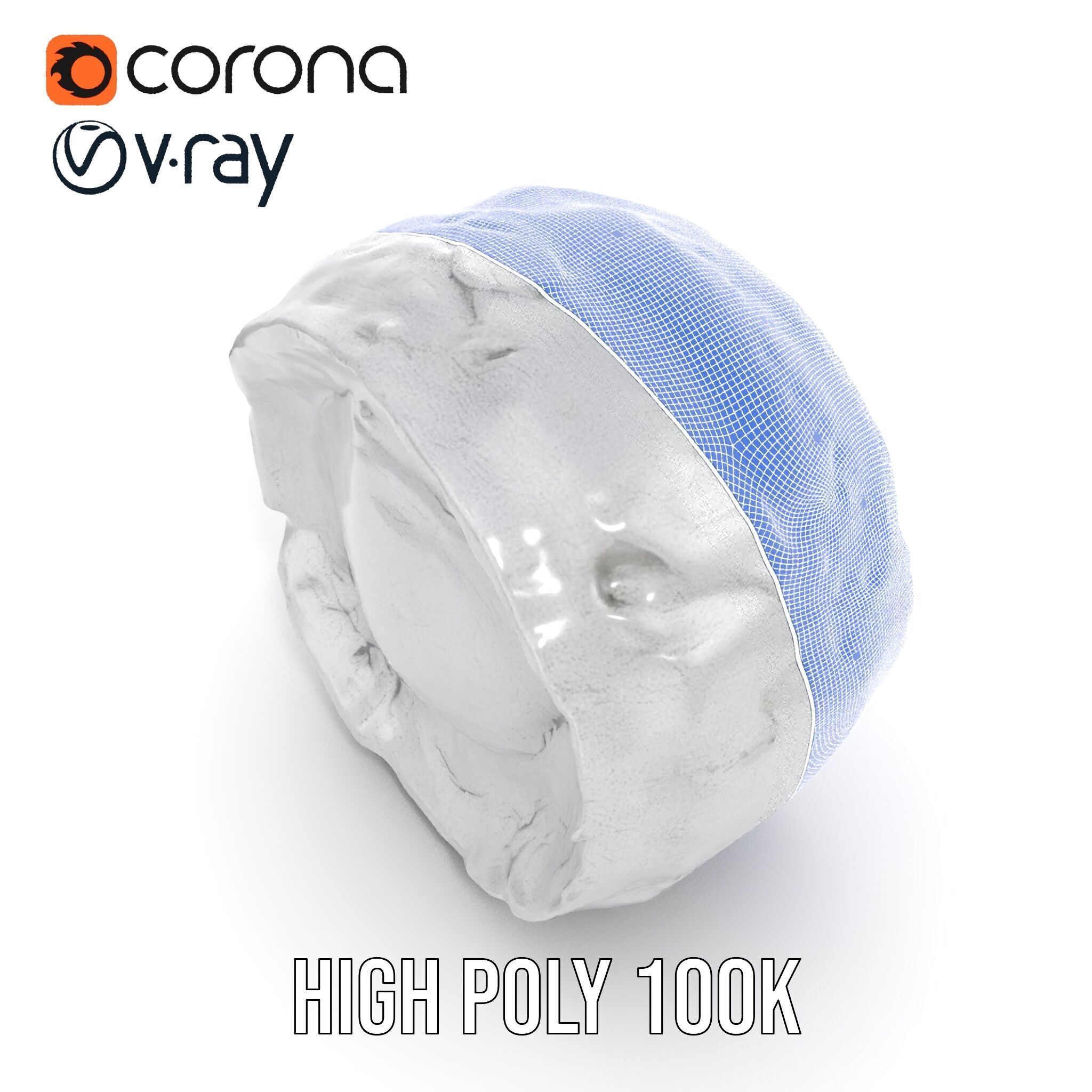 Cracked Stone Bowl Model Pack Low-poly 3D model_24