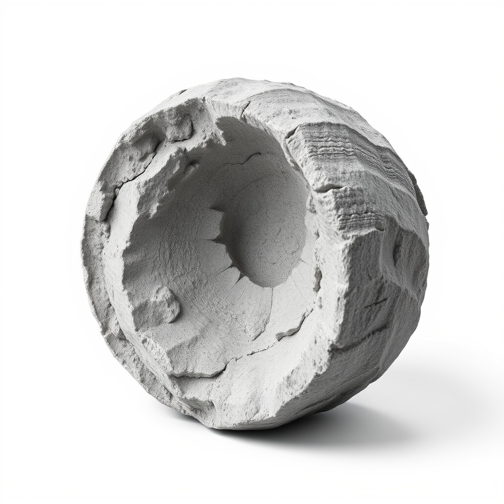 Cracked Stone Bowl Model Pack Low-poly 3D model_2